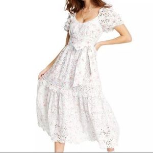 NWT LoveShackFancy x Target eyelet printed dress